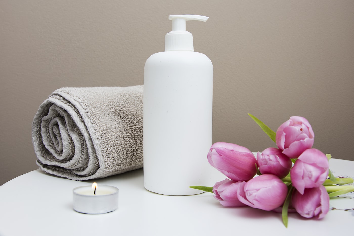 Massage in a softly lit treatment room